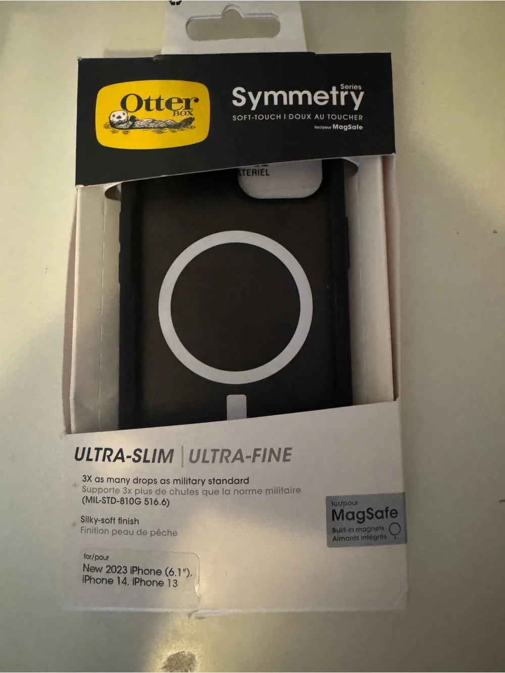 OtterBox Symmetry Series Black MagSafe iPhone Case